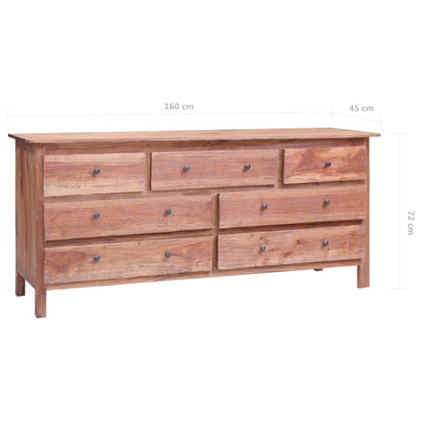 Maison Madeleine -  Sideboard 160x45x72 cm Solid Reclaimed Wood